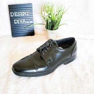 Van Heusen Mens Shoes Black 9  Hank Oxford Lace Up Formal Shoes
